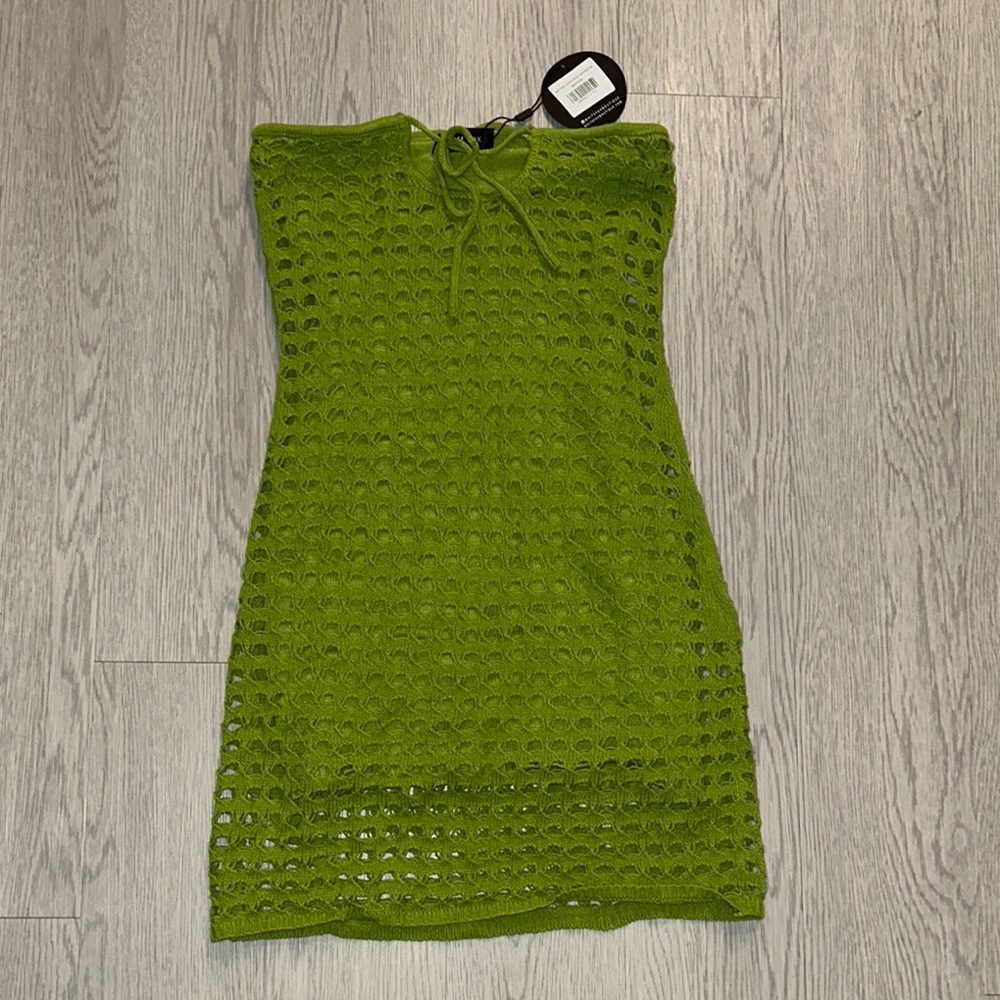 Green Crochet Dress
